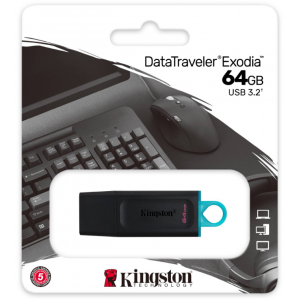 Флешка 64GB Kingston DataTraveler Exodia USB 3.2