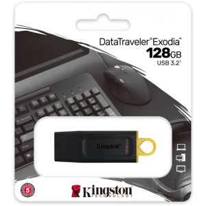 Флешка 128GB Kingston DataTraveler Exodia USB 3.2