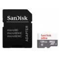 Карта памяти MicroSD 128GB SanDisk Class 10 Ultra Android UHS-I (80 Mb/s) + SD адаптер