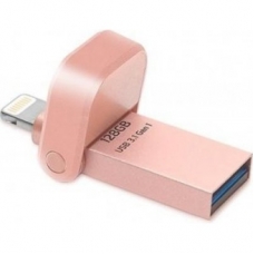 Флешка для iPhone/iPad USB 3.1 128GB A-DATA AI920 i-Memory, USB 3.1/Lightning розовая