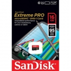 MicroSD 16GB  SanDisk Class 10 б\а Extreme PRO 95MB/s