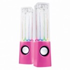Колонки PERFEO Water Dancing, розовые, 2.0, USB, "танцующие фонтанчики" (1/12)