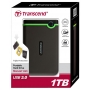 Внешний жесткий диск Transcend (TS1TSJ25M3) 1 Тб серо-зеленый