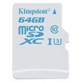 MicroSD 64GB Kingston Class 10 for Action Cam 90/45 MB/s + SD адаптер