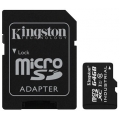 MicroSD 64GB  Kingston Class 10 UHS-I Industrial Temp + SD адаптер