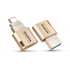 Флешка USB 3.1 16 GB A-DATA Choice UC350 Type-C  золотой