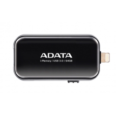 Флешка для iPhone/iPad USB 3.0 32GB A-DATA UE710 i-Memory Elite Lightning черный