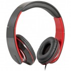 Гарнитура DEFENDER Accord -169, чёрная/красная, регулят. громк., шнур 1.2 м. (1/30)