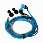 Наушники Human Friends Travel Sound Trench черно-голубые, вкладыши c микрофоном