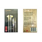 Стерео-гарнитура OXION HS212WHG, белая/золото, вкладыши, шнур 1.2 м