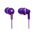 Наушники PANASONIC RP-HJE125E-V, фиолетовые. Вакуумные. Частотный диапазон: 10 Гц -24 кГц. Сопротивление: 16 Ом. 3 пары сменных амбрушюр. Длина провода: 1.1 м. (1/10)
