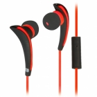 Гарнитура RITMIX RH-187, чёрная/красная. Внутриканальные. Диапазон частот: 20-22000 Гц. Сопротивление: 16 Ом. 3 пары сменных амбушюр. Покрытие SoftTouch. Возможность дополнительной фиксации на ухе. Длина провода: 1.2 м. (1/90)