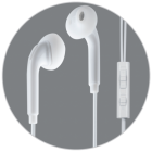 Гарнитура RITMIX RH-113M Luminous, белая, внутриканальная, флуоресцентный провод1.2 м. (1/100)