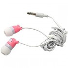 Наушники SmartBuy SBE-2520 Music Point, белые/розовые, вакуумные, шнур 1.2 м. (1/50)