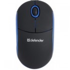 Мышь DEFENDER Discovery MS-630, мини, чёрная/синяя, USB (1/10)