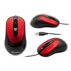 Мышь OXION OMS002RD, красная, USB (1/100)