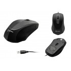 Мышь OXION OMS009BK, чёрная, USB (1/60)