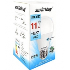 Лампа светодиодная SMART BUY A60-11W-220V-4000K-E27 (диммер, белый свет)