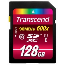 Карта памяти SDXC 128 Гб Transcend (TS128GSDXC10U1) Class 10 UHS-I 600x