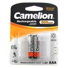 Аккумулятор CAMELION  R03 (600 mAh) (2 штуки в блистере)