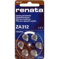 Элемент питания RENATA  ZA 312  BL6 (для слуховых аппаратов) (6/60/300)