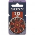 Элемент питания SONY  ZA 312  BL6 (для слуховых аппаратов) (PR10D6A)   (6/60/300)
