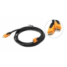 Кабель AOPEN mini-HDMI to mini-HDMI 19M/M 1.4V+3D/Ethernet, 24KGold plated, блистер (1/25)