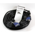 Кабель VGA 20 метров TV-COM (QCG341AD-20M), 2 фильтра