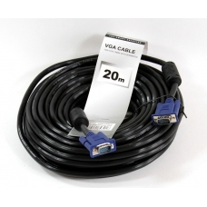 Кабель SVGA 20 метров TV-COM (QCG341AD-20M), 2 фильтра
