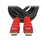 Кабель VCOM HDMI 19M/M ver 1.4+3D, красный, 5 м., блистер (1/36)