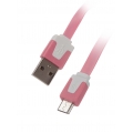 USB-microUSB 2,0 mr.Cable MDU2.AMC.M-01-FT(Pink) 1