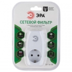 Сетевой фильтр ЭРА SF-1e-W, 1 гнездо