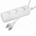Удлинитель КОСМОС, 3 гнезда, (ПВС 2х1), (3.5 кВт, 16А), 1.5 м.