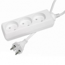 Удлинитель КОСМОС, 3 гнезда, (ПВС 2х1), (3.5 кВт, 16А), 5 м. (1/20)