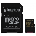MicroSD 64GB  Kingston Class 10 UHS-I U1  R/W 90/45 MB/s + SD адаптер