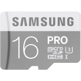 MicroSD 16GB  Samsung Class 10 PRO; U3; R/W 90/60 MB/s + SD адаптер