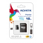 MicroSD 16GB  A-Data Class 10 Premier UHS-I  +SD адаптер
