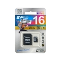 MicroSD 16GB  Silicon Class 10 Elite UHS-I + SD адаптер