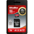 Карта памяти MicroSD 16GB OltraMax Class 10 Premium UHS-1 U3 (95 Mb/s) + SD адаптер