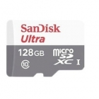 Карта памяти 128Gb MicroSD SanDisk Ultra Class 10 + Adapter (SDSQUNB-128G-GN6TA)
