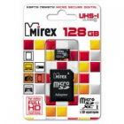 MicroSD 128GB  MIREX Class 10 UHS-1+SD адаптер