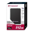 SSD Transcend 512 GB RW: 410/380MB/s USB 3.0