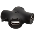 HUB CBR USB-концентратор CH-100 Black, 4 порта
