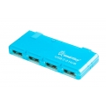 USB - Xaб Smartbuy 4 порта голубой (SBHA-6110-B)