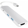Хаб Satechi Slim Aluminum Type-C Multi-Port Adapter серебро