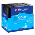 Диск VERBATIM CD-R 80 (52х) DL Slim (упаковка 20 шт.)