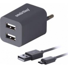 Адаптер сетевой SMARTBUY Traveler Combo, серое