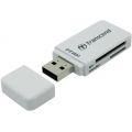 Картридер  Transcend  F5 белый  USB3.0 SD/microSD