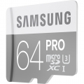 MicroSD 64GB Samsung Class 10  PRO; U3; R/W 90/80 MB/s